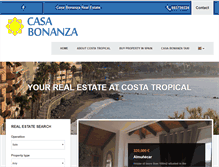Tablet Screenshot of casabonanza.net